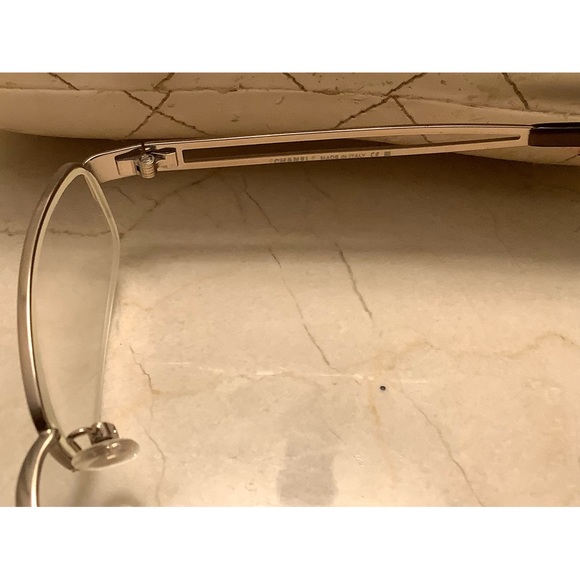 Vintage Chanel Eyeglasses (Crystals) Gold/Brown - Picture 4 of 5